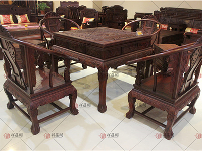 红酸枝家具 红酸枝家具麻将桌