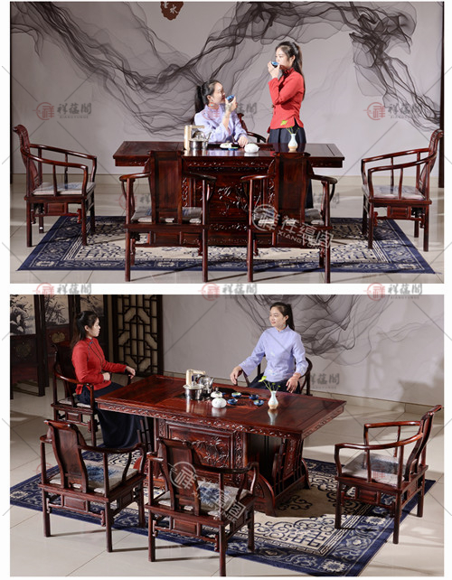 红木茶几 红木欧式茶桌