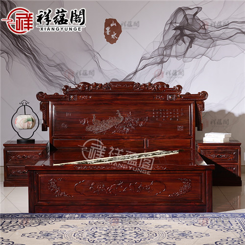 红木床 古典红木大床