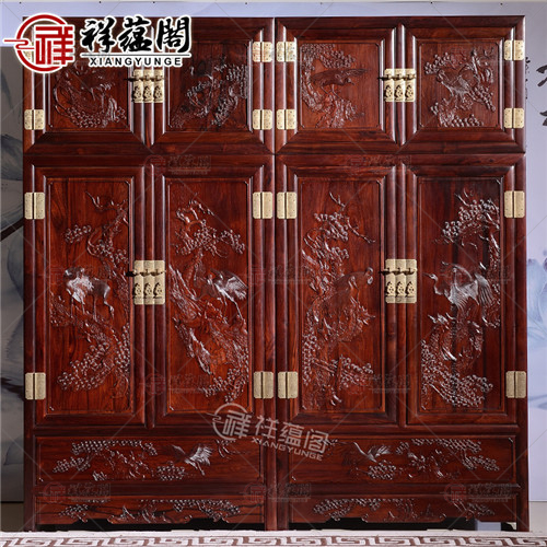 红木顶箱柜 中式红木顶箱柜