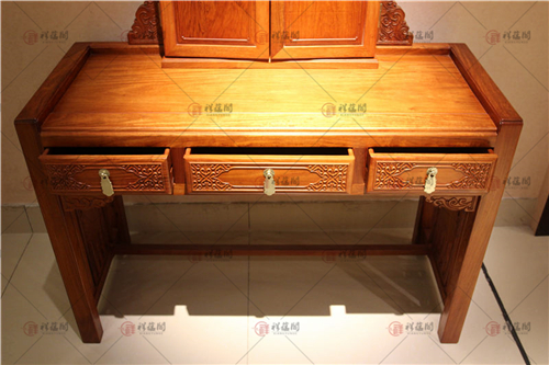 大果紫檀家具 新中式红木梳妆台