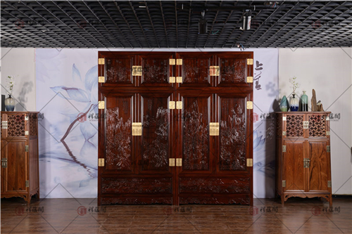 黑酸枝家具 印尼黑酸枝顶箱柜
