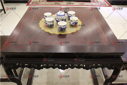 红木餐桌 中山红木小圆餐桌